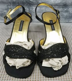 Brand New Caparros Women's Frances Sandal, Black Silk, 6.5 M