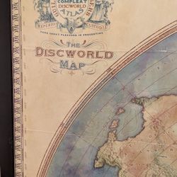 TERRY PRATCHETT Discworld Mapp and Ankh-Morpork Map FRAMED