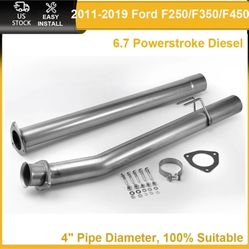 2011-2017 Ford 6.7L Powerstroke 4" Exhaust DPF Delete Race Pipe