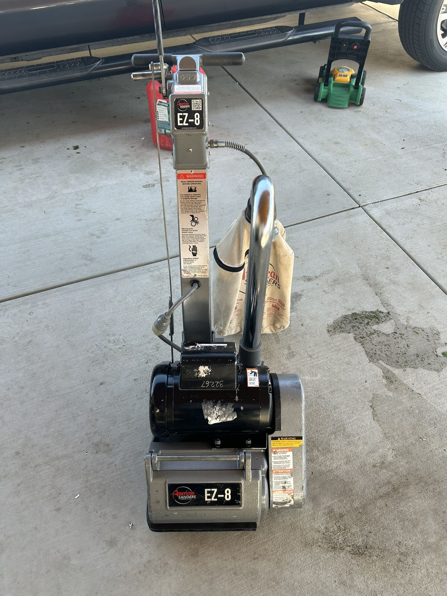 American Sanders EZ-8 Drum Sander, Expandable Drum