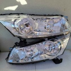 08-12 Honda Accord Headlights Luces Micas Calaveras Faros Faroles Focos Headlamps