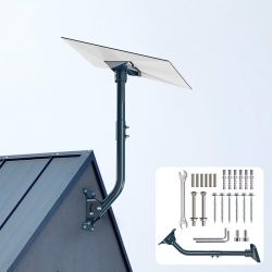 Brand new in box Starlink Gen 3& Gen 4/4X Mount Adapter, 15.7" Heavy Duty Steel Pivot Pole Pipe with Adjustable Base, Wall Mount Kit Compatible with S