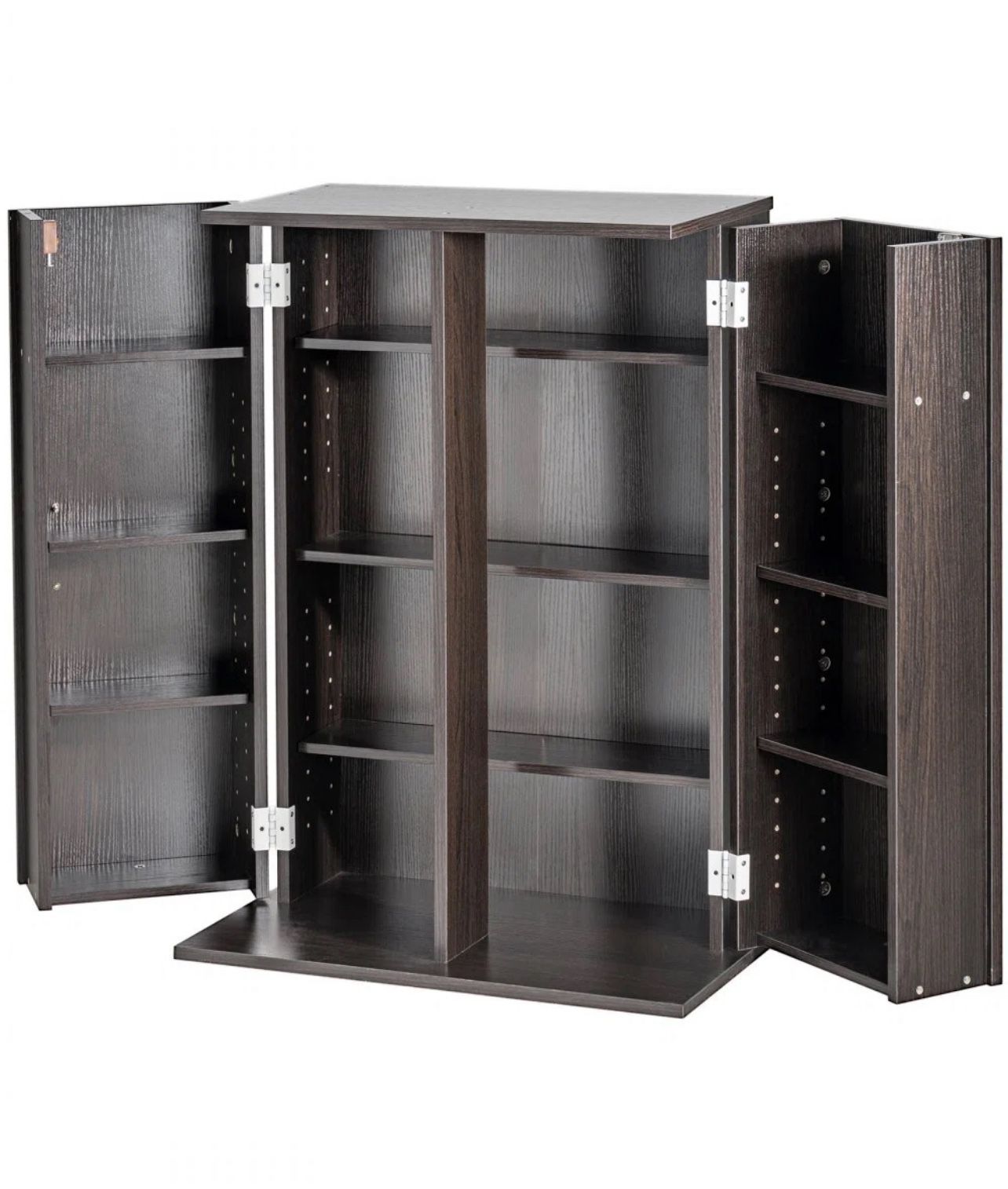 Lockable Storage Cabinet, 4 Shelf, Chest Cabinet with Lock