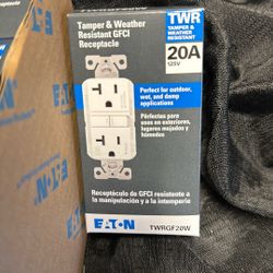 Eaton 20-Amp 125V TR / WR GFCI receptacle oty 6 OH