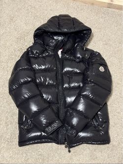 Moncler Black Maya Puffer Jacket with Hood
