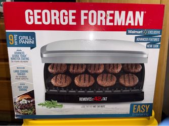 George Foreman 9-Serving Grill & Panini Press - Like New