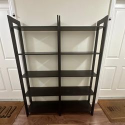 **Twin Bookshelves - Dark Brown**