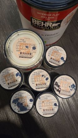 BEHR Interior Paint Bundle – Almost Full Gallon + Blue/Navy Samples