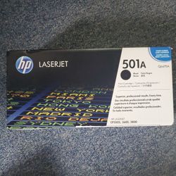  HP 501A Q6470A Black Toner Cartridge. 