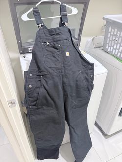 Carhartt loose fit firm, duck bib overalls