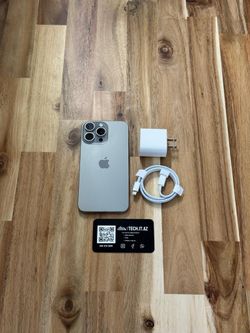 📱 iPhone 15 Pro Max | 256GB | Natural Titanium | T-Mobile/Metro PCS Only | Hablo Español 