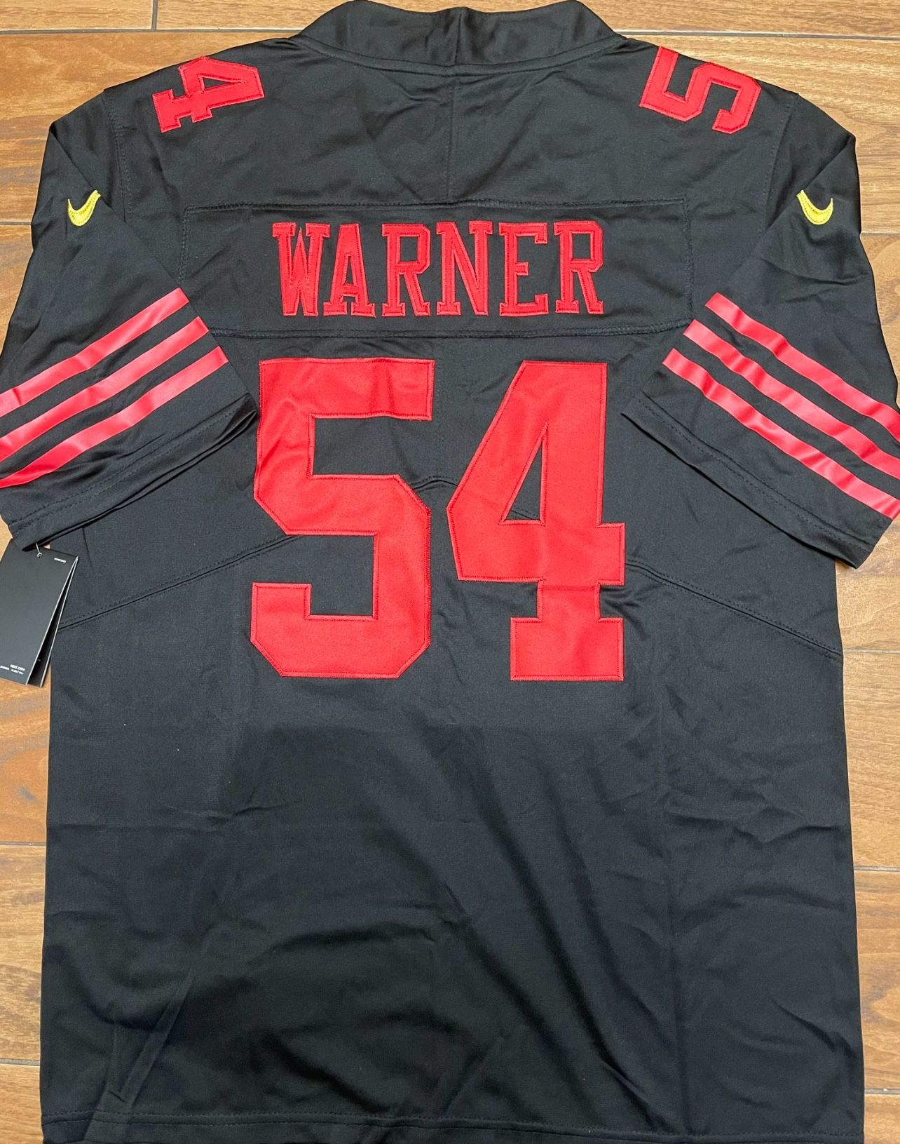 Warner 54 49ers Black Jersey 