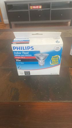 New Never Used 13 Philips Indoor Flood 50w Light Bulbs