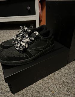 Travis Scott Black Phantom 1s Size 10.5