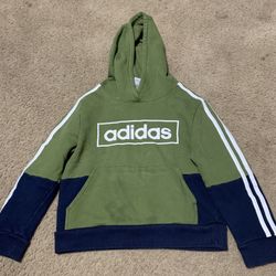Adidas Boys Fleece Hoodie Size 8