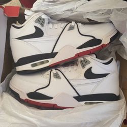 Size 11.5 - Nike Air Flight 89 White Black