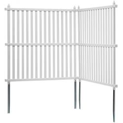 990#48" W x 48" H Vinyl Privacy Fence Panels, Air Conditioner Fence, Outdoor Privacy Screens for Trash Can, Pool Equipment Enclosure, Privacy Screen K