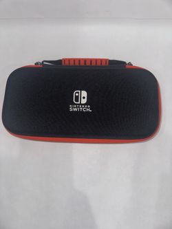 Black and Red Nintendo Switch travel/carry case