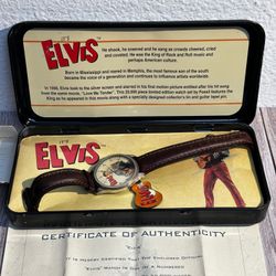 1994 Fossil Elvis Presley Limited Edition Watch NOS Never Worn Box COA LI-1287