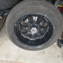Set Of Two 20in Black DC NX-1 OffRoad Rims