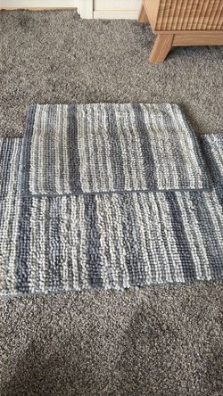 Grey Bathroom Mat Set