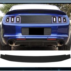 Fits 10-14 Ford Mustang GT V8 OE Style Matte Black Flush Mount Trunk Spoiler ABS