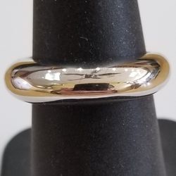 Ring Narrow Domed Style Plated