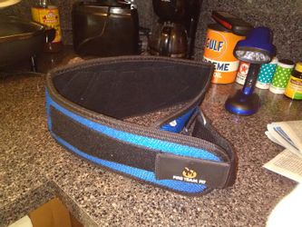 Velcro weight lifting belt new size small