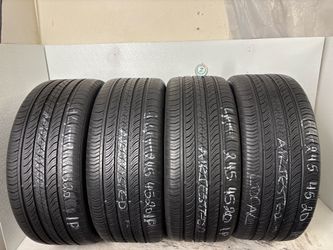 Set 4 tires 245 45 20 Continental Procontact tx high tread