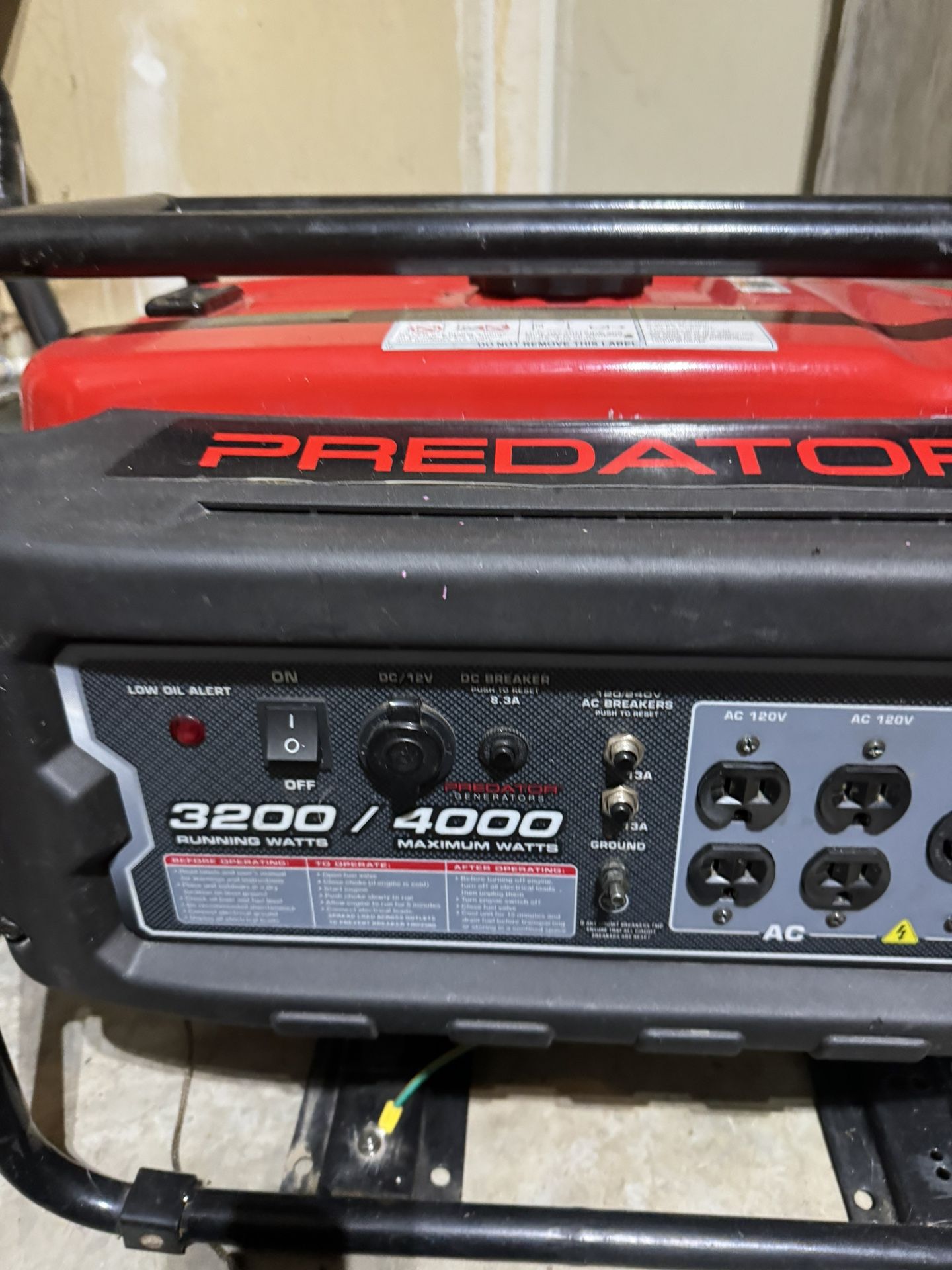 3200/4000 Predator Generator