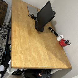Study Wood Dining Table With 4 Chairs