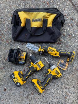 Dewalt 20v brushless drill set