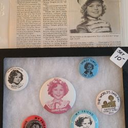 Shirley Temple Pin Collection, Display And Article