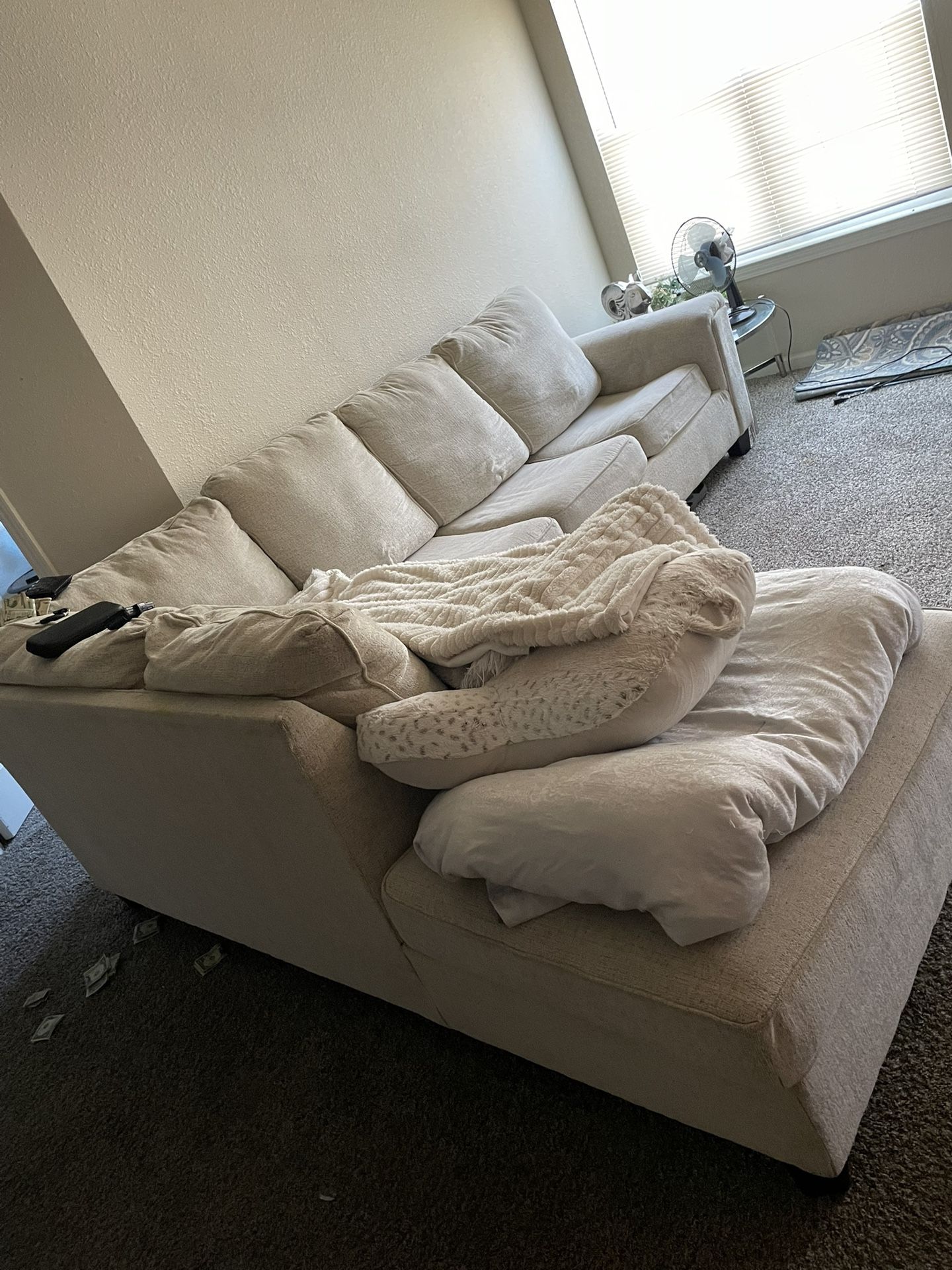 Moving to Florida soon !  Must sale ( L Shaped Couch)