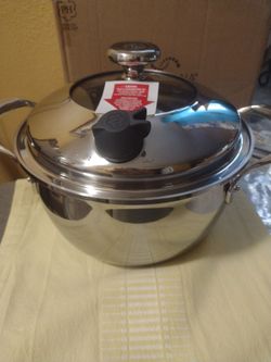 Princess House Olla de 4 qt  de Acero inoxidable vida sana