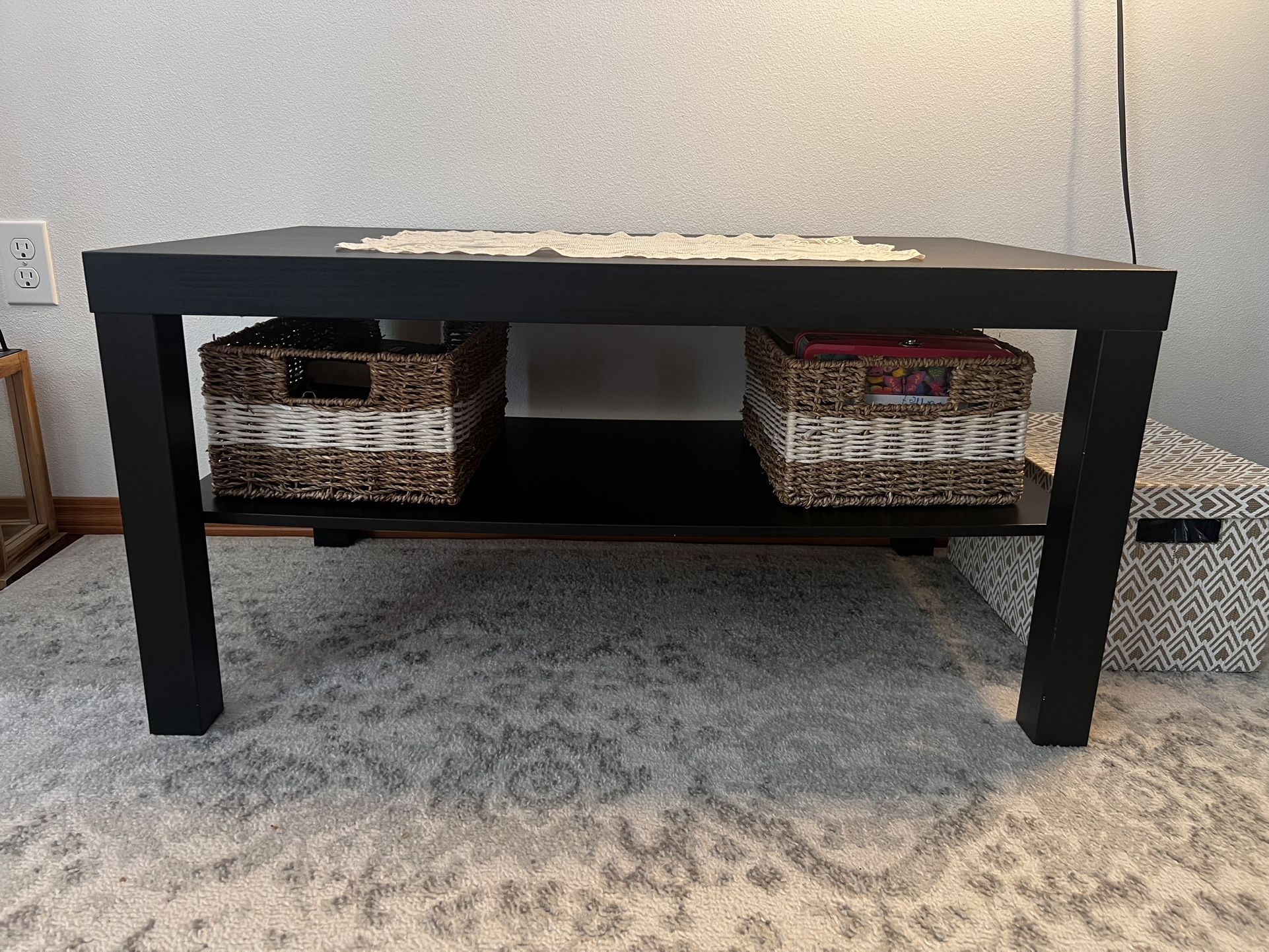 Ikea Coffe Table Black- Brown LACK