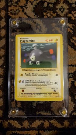 Pokemon card Magnemite shadowless
