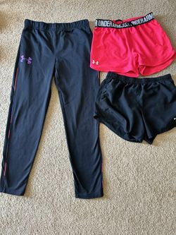 Youth Girls Under Armour Pant, Shorts & Nike Shorts