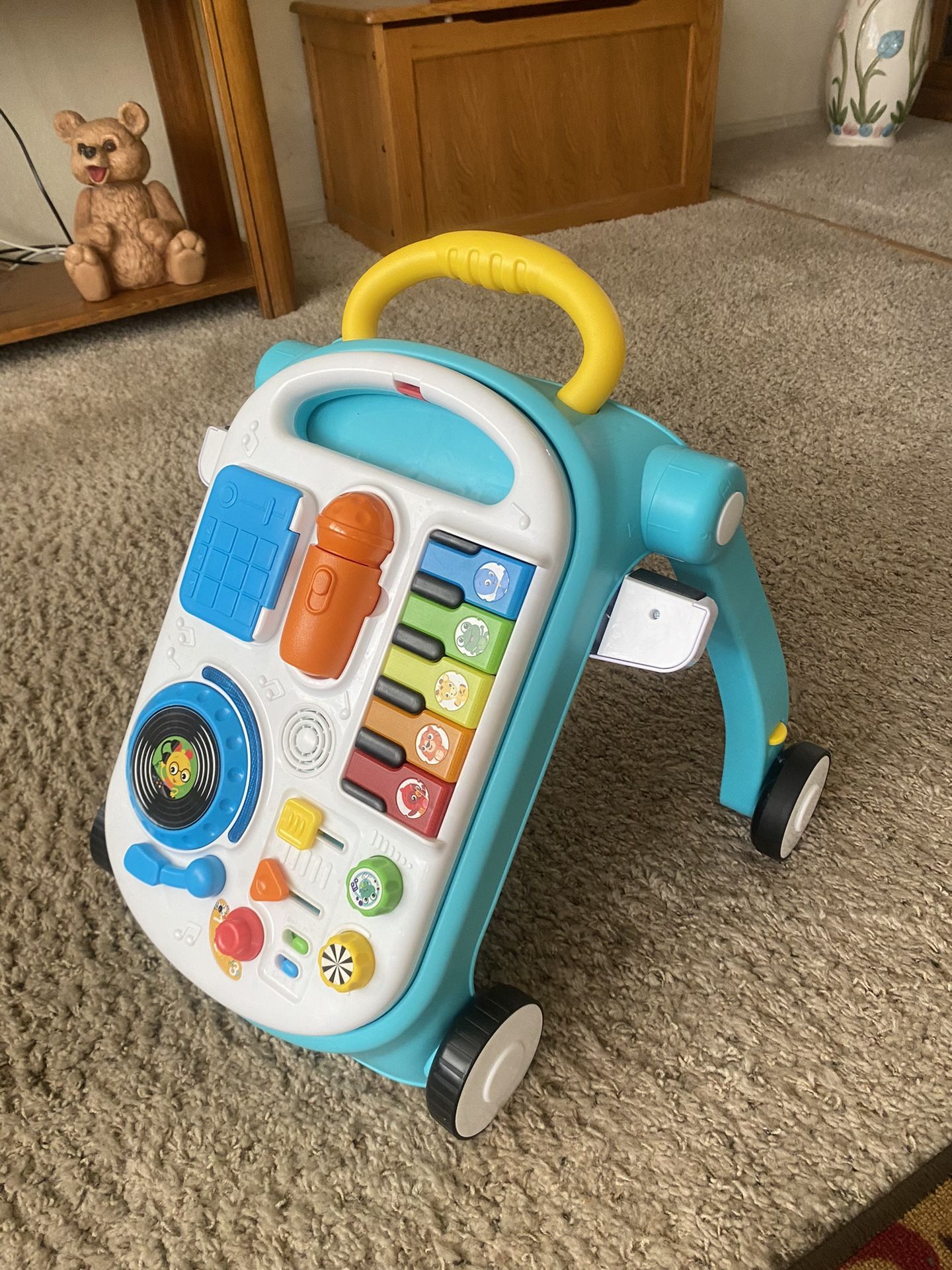 Walker/Play Table/Fun Board Music With Removable Rattle Microphone