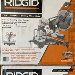 RIDGID 12 Inch Dual Bevel Sliding Miter Saw