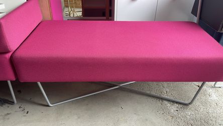 PINK UPHOLSTERED BENCHES