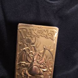 Pokemon CHARIZARD Flame 1999 Gold Plated Collectible trading card