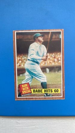 Babe Ruth card-Babe hits 60