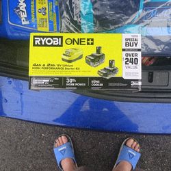 Ryobi ONE + 18V 4Ah & 2Ah High Performance Starter Kit