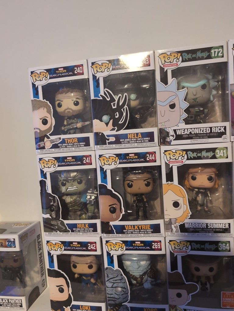 pop!  Marvel Star wars Rick And Morty..