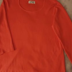 Chico Orange Kint Top