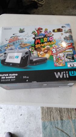 Wii U nintendo Super Mario  deluxe  32 gb + 7 games