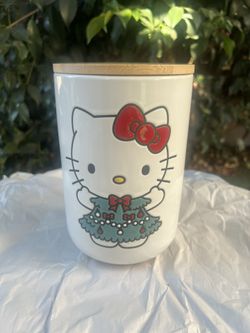 hello kitty christmas tree canister 