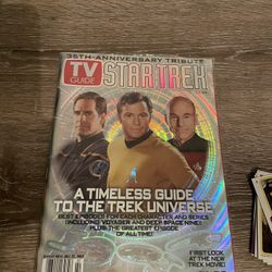 Star Treck Full Size Tv Guide 8 X 11 With Poster 2002 Mint Condition