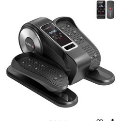 Under Desk Elliptical Machine, Electric Seated Pedal Exerciser, Mini Ellipse Leg Exerciser with Remoter, 12 Level Speeds, Forward & Reverse Direction,